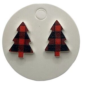Mini Christmas Tree Stud Earrings